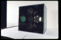 PP34, 3 qtr view, 14x10x14, plexiglass, mirror aluminum, 1973